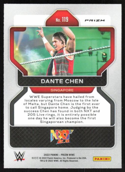 Dante Chen 2022 Panini Prizm WWE # 119 RC Red White Blue Prizm NXT 2.0 - Collectible Craze America