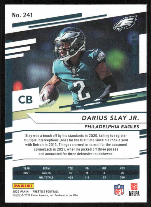 Darius Slay Jr. 2022 Panini Prestige # 241 Philadelphia Eagles - Collectible Craze America