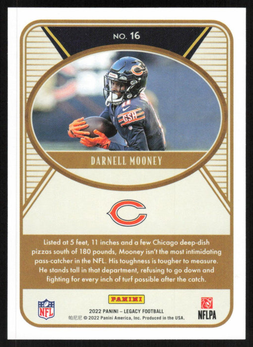 Darnell Mooney 2022 Panini Legacy Football Base # 16 Chicago Bears - Collectible Craze America