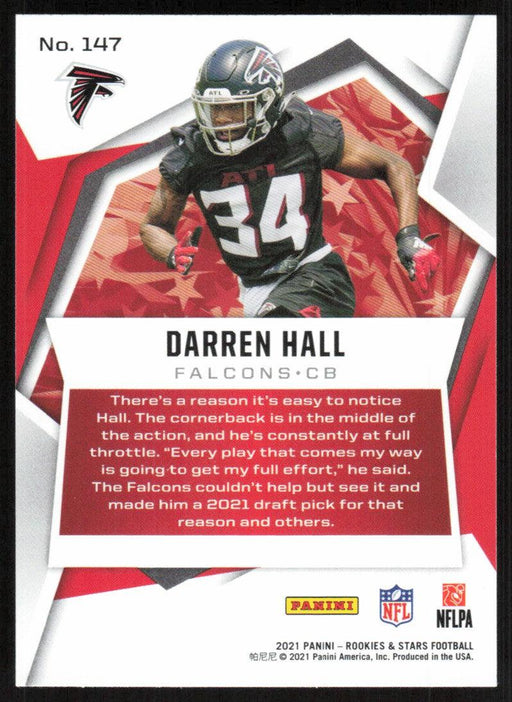 Darren Hall 2021 Panini Rookies & Stars # 147 RC Atlanta Falcons Base - Collectible Craze America