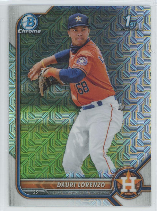 Dauri Lorenzo 2022 Bowman Chrome Prospects # BCP-11 Mojo Refrctor Houston Astros - Collectible Craze America