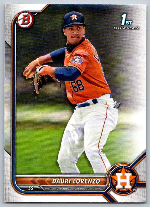 Dauri Lorenzo 2022 Bowman Prospects # BP-11 1st Bowman Houston Astros - Collectible Craze America