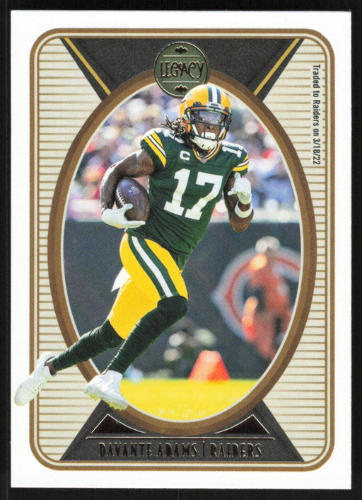 Davante Adams 2022 Panini Legacy Football Base # 34 Las Vegas Raiders - Collectible Craze America