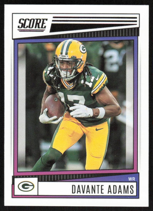 Davante Adams 2022 Panini Score Football # 93 Base Green Bay Packers - Collectible Craze America