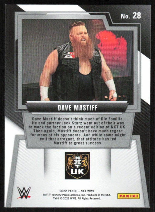 Dave Mastiff 2022 Panini NXT WWE # 28 Base NXT UK - Collectible Craze America