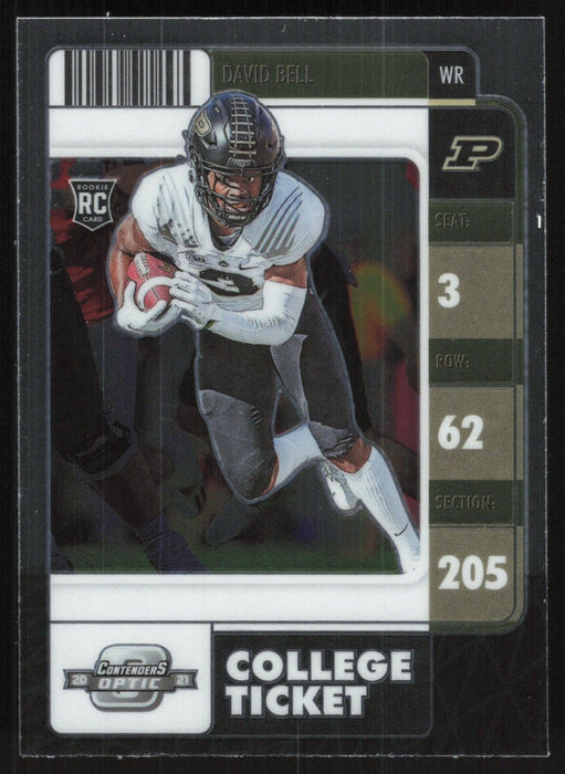 David Bell 2022 Panini Chronicles Contenders Optic Draft Picks # 30 RC Purdue Boilermakers - Collectible Craze America