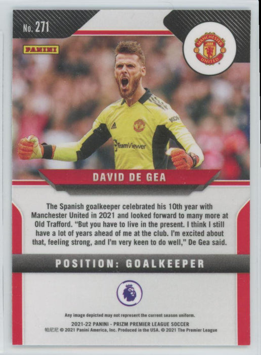 David De Gea 2021 Panini Prizm Premier League Soccer # 271 - Collectible Craze America