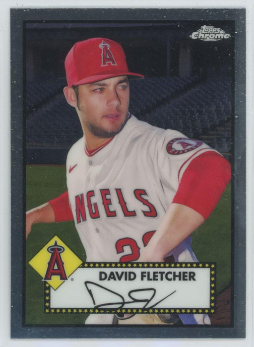 David Fletcher 2021 Topps Chrome Platinum Anniversary # 366 Los Angeles Angels - Collectible Craze America