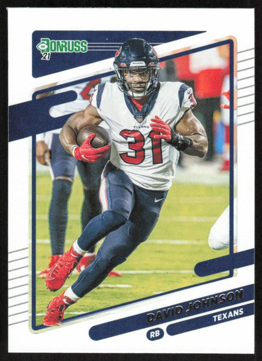 David Johnson 2021 Donruss Football # 165 Houston Texans Base - Collectible Craze America