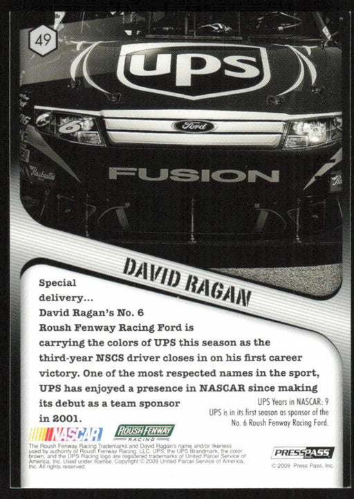 David Ragan 2009 Press Pass VIP # 49 Mainstay - Collectible Craze America