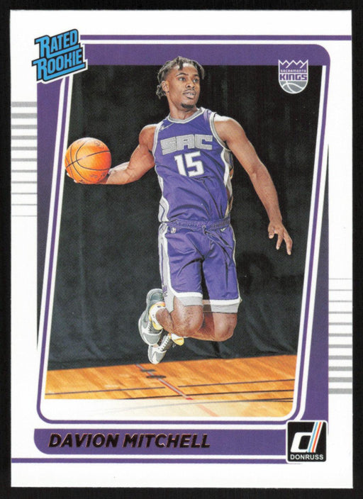 Davion Mitchell 2021 Donruss Rated Rookie # 205 RC Sacramento Kings - Collectible Craze America