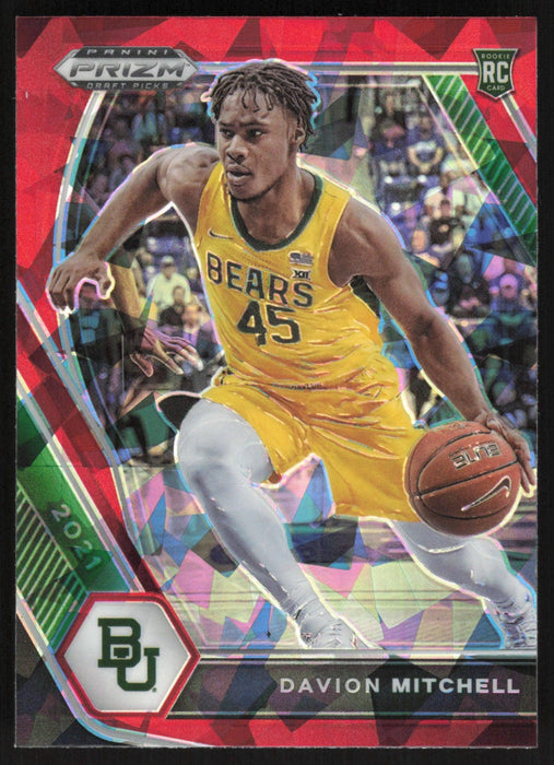Davion Mitchell 2021 Panini Prizm Draft Picks # 13 RC Red Ice Prizm Baylor Bears - Collectible Craze America