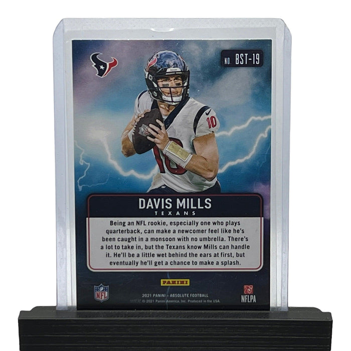 Davis Mills 2021 Absolute Football # BST-19 RC By Storm Insert Houston Texans - Collectible Craze America