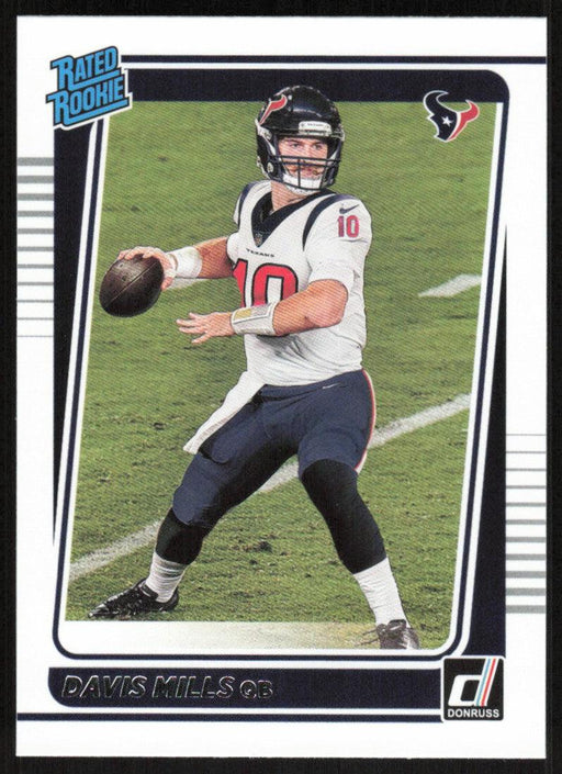 Davis Mills 2021 Donruss Football # 273 RC Houston Texans Rated Rookie Base - Collectible Craze America