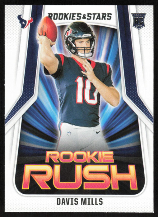 Davis Mills 2021 Panini Rookie & Stars # RR-20 RC Rookie Rush Houston Texans - Collectible Craze America