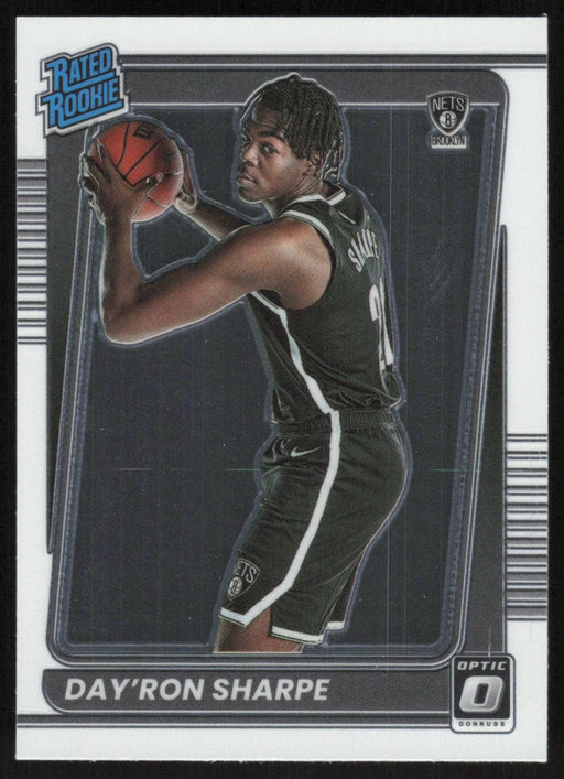 Day'Ron Sharpe 2021 Panini Donruss Optic Rated Rookie # 165 RC Brooklyn Nets - Collectible Craze America