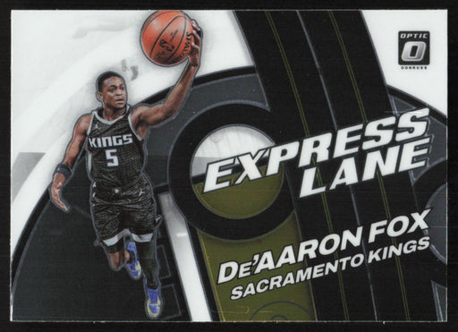 De'Aaron Fox 2021 Panini Donruss Optic # 10 Express Lane Sacramento Kings - Collectible Craze America