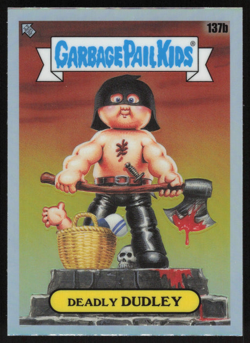 Deadly DUDLEY 2021 Topps Chrome Garbage Pail Kids Original Series 4 # 137B Refractor - Collectible Craze America