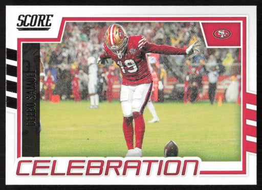 Deebo Samuel 2022 Panini Score Football # C-DS Celebration San Francisco 49ers - Collectible Craze America