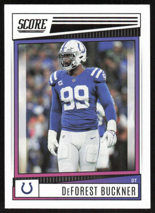 DeForest Buckner 2022 Panini Score Football # 13 Base Indianapolis Colts - Collectible Craze America