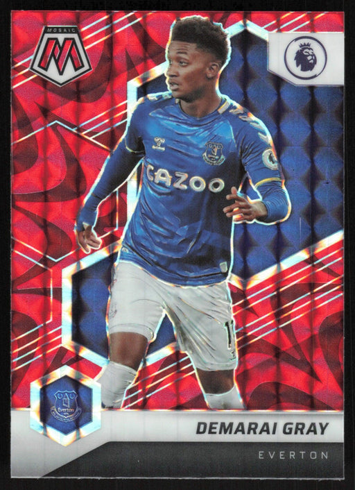 Demarai Gray 2021 Panini Mosaic Premier League # 163 Reactive Red Everton - Collectible Craze America