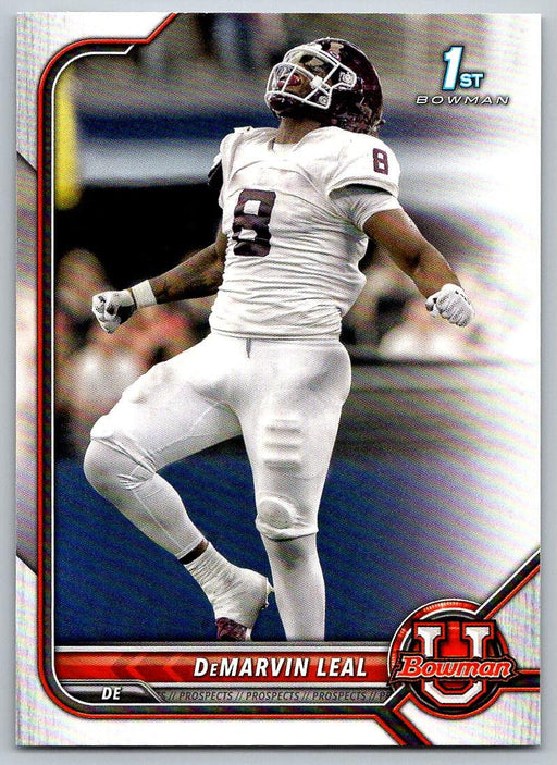 DeMarvin Leal 2021 Bowman University Football # 68 Texas A&M Aggies 1st Bowman - Collectible Craze America