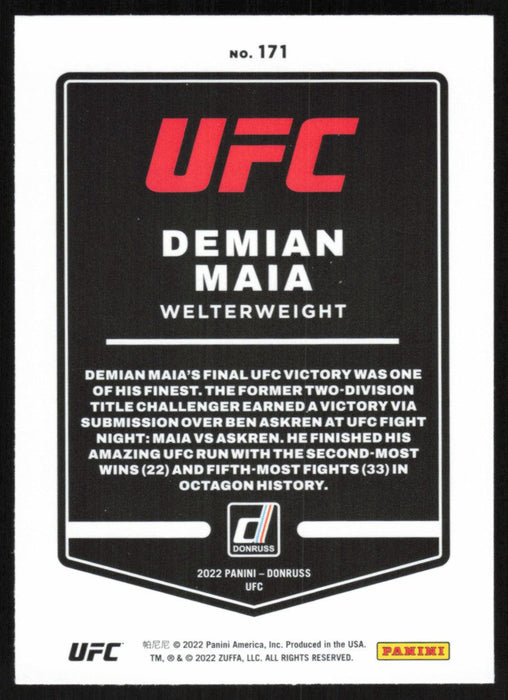 Demian Maia 2022 Panini Donruss UFC Base # 171 Welterweight - Collectible Craze America
