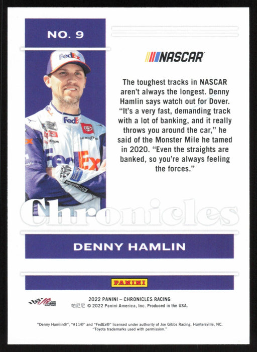 Denny Hamlin 2022 Panini Chronicles Racing Chronicles # 9 - Collectible Craze America