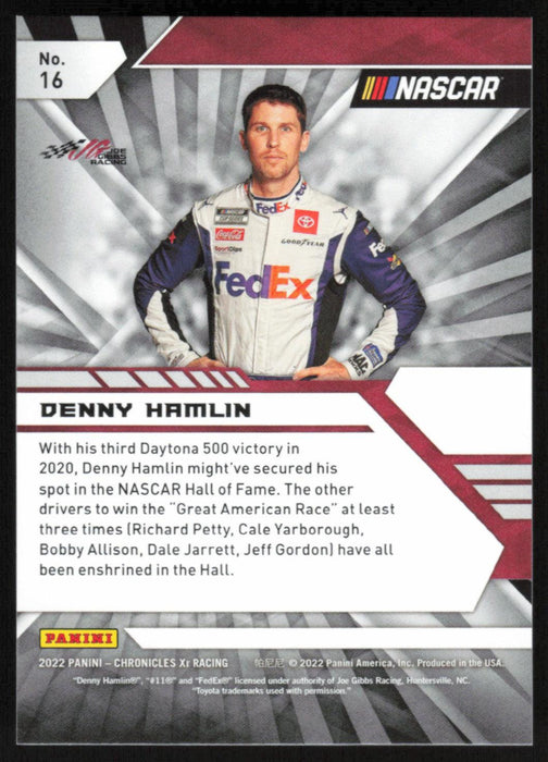 Denny Hamlin 2022 Panini Chronicles Racing Xr # 16 - Collectible Craze America