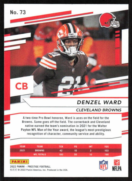 Denzel Ward 2022 Panini Prestige # 73 Cleveland Browns - Collectible Craze America