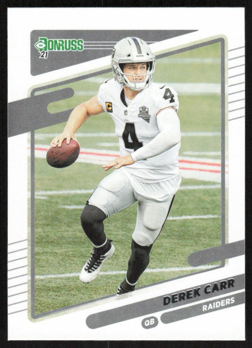 Derek Carr 2021 Donruss Football # 86 Las Vegas Raiders Base - Collectible Craze America