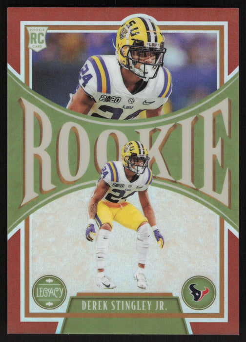 Derek Stingley Jr. 2022 Panini Legacy # 173 RC Ruby Premium Edition 28/50 Houston Texans - Collectible Craze America