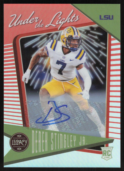 Derek Stingley Jr. 2022 Panini Legacy # UL-19 RC Auto Under the Lights Orange 113/149 LSU Tigers - Collectible Craze America