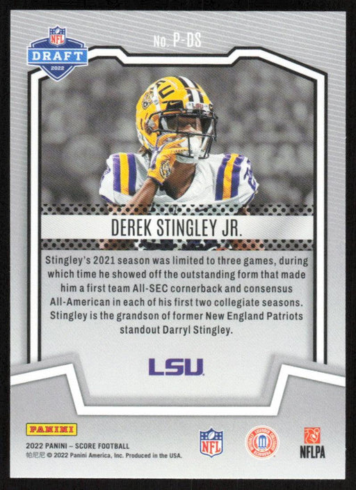 Derek Stingley Jr. 2022 Panini Score Football # P-DS RC PROtential LSU Tigers - Collectible Craze America