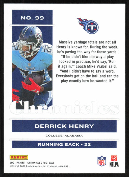 Derrick Henry 2021 Panini Chronicles # 99 Pink Tennessee Titans —  Collectible Craze America