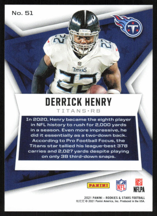 Derrick Henry 2021 Panini Rookie & Stars # 51 Longevity 20/80 Tennessee Titans - Collectible Craze America