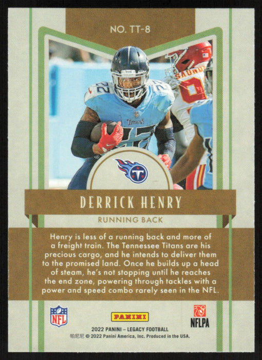 Derrick Henry 2022 Panini Legacy Timeless Talents # TT-8 Tennessee Titans - Collectible Craze America