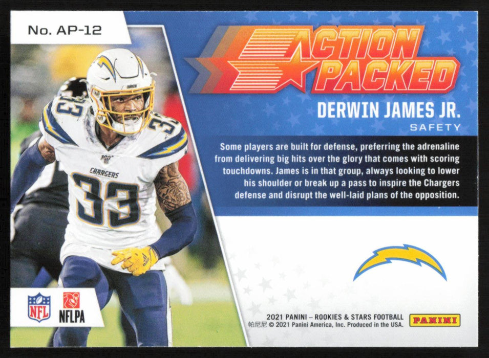 Derwin James Jr. 2021 Panini Rookie & Stars # AP-12 Action Packed Los Angeles Chargers - Collectible Craze America