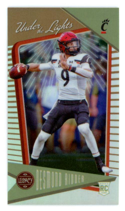 Desmond Ridder 2022 Panini Legacy Under the Lights Premium Edition Mini Bronze # UL-3 RC 63/75 Cincinnati Bearcats - Collectible Craze America