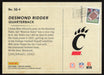 Desmond Ridder 2022 Panini Prestige Season Greetings # SG-4 RC Insert Cincinnati Bearcats - Collectible Craze America