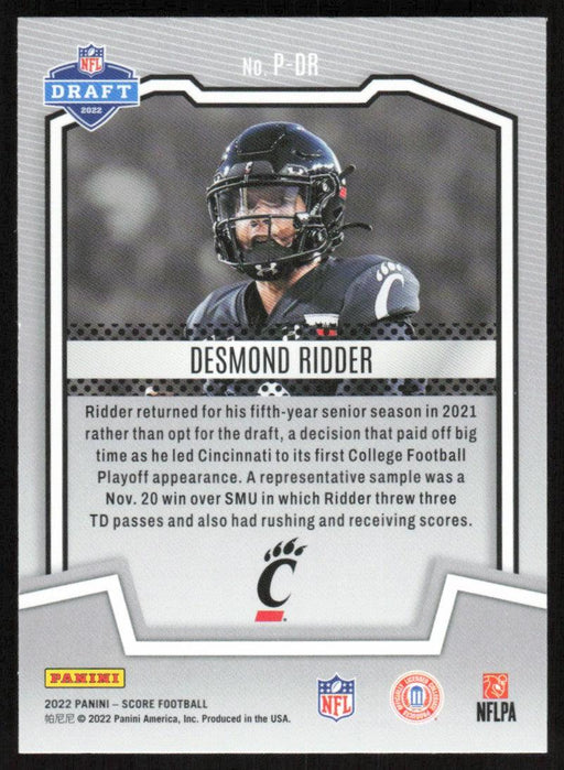 Desmond Ridder 2022 Panini Score Football # P-DR RC PROtential Cincinnati Bearcats - Collectible Craze America