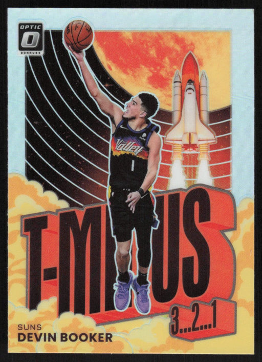 Devin Booker 2021 Panini Donruss Optic # 15 T-Minus Silver Phoenix Suns - Collectible Craze America