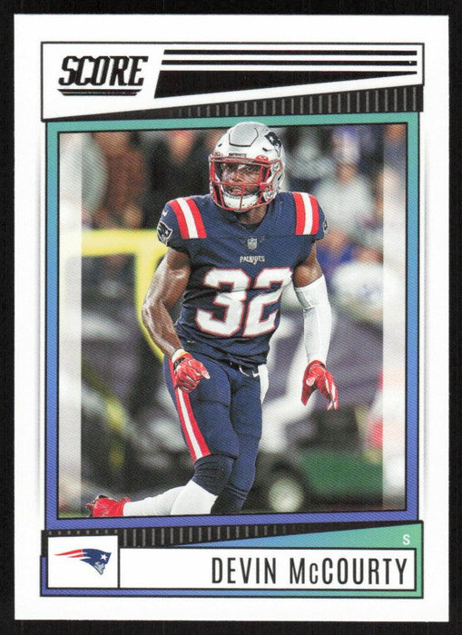 Devin McCourty 2022 Panini Score Football # 287 Base New England Patriots - Collectible Craze America