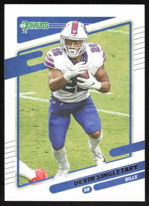 Devin Singletary 2021 Donruss Football # 227 Buffalo Bills Base - Collectible Craze America