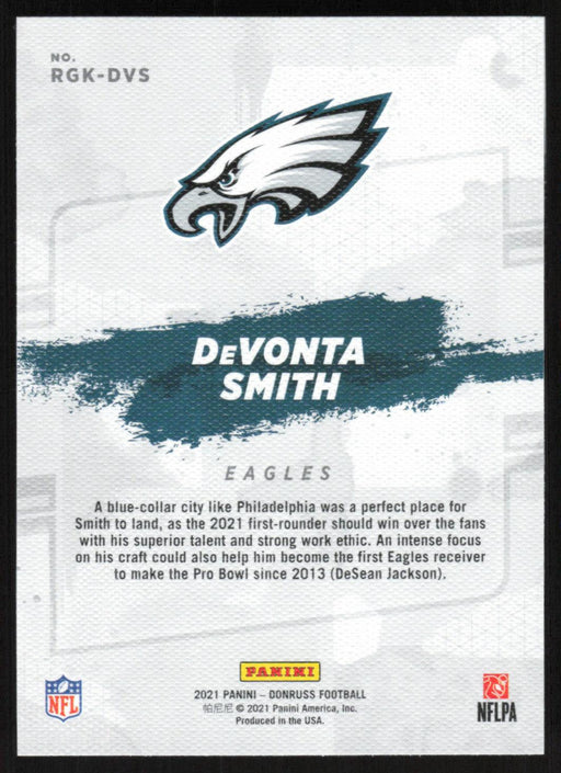 DeVonta Smith 2021 Donruss Gridiron Kings Rookies # RGK-DVS RC Alabama Crimson Tide - Collectible Craze America