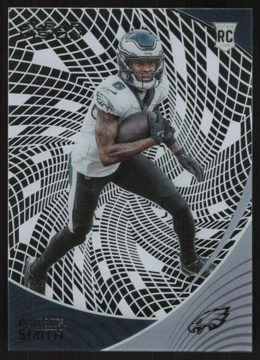 DeVonta Smith 2021 Panini Chronicles Clear Vision # CVR-09 RC Philadelphia Eagles - Collectible Craze America