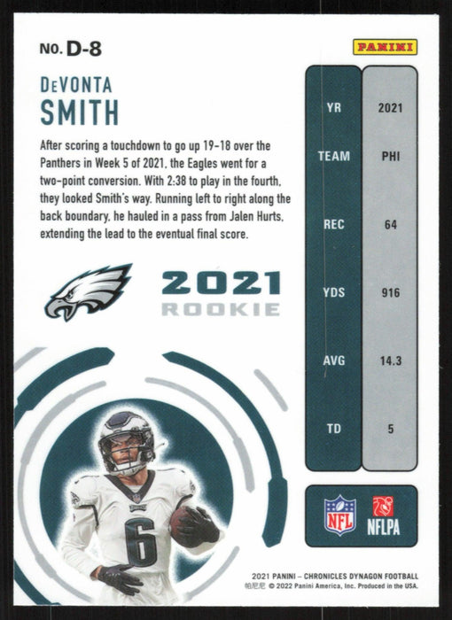 DeVonta Smith 2021 Panini Chronicles Dynagon Rookies # D-8 RC Philadelphia Eagles - Collectible Craze America