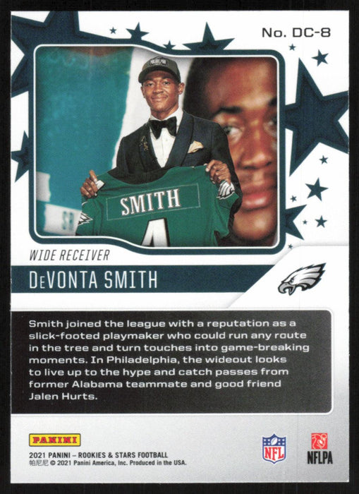 DeVonta Smith 2021 Panini Rookie & Stars # DC-8 RC Draft Class Philadelphia Eagles - Collectible Craze America