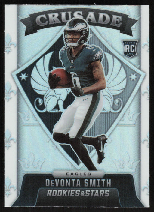 DeVonta Smith 2021 Panini Rookies & Stars # CR-25 RC Crusade Silver Prizm Philadelphia Eagles - Collectible Craze America