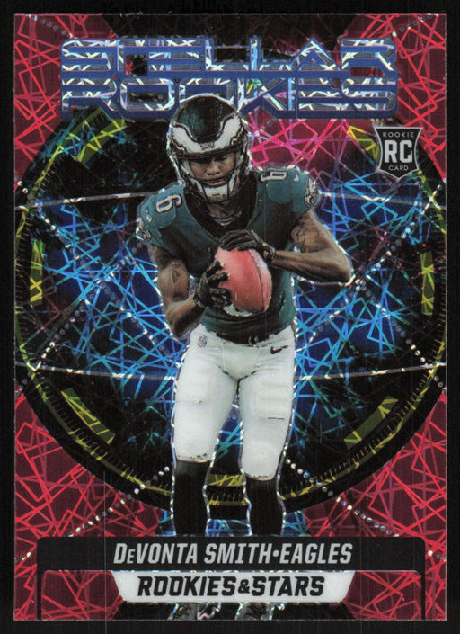 DeVonta Smith 2021 Panini Rookies & Stars # SR-6 RC Stellar Rookies Longevity Philadelphia Eagles - Collectible Craze America